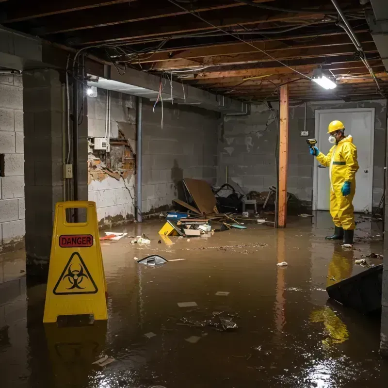 Flooded Basement Electrical Hazard in Tooele County, UT Property