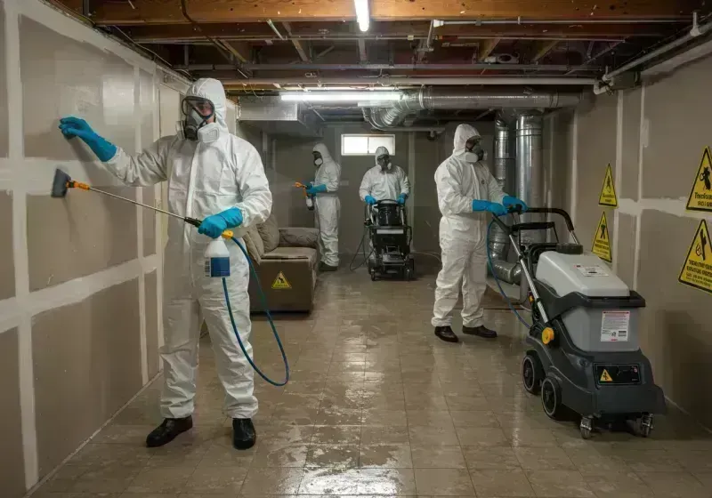 Basement Moisture Removal and Structural Drying process in Tooele County, UT